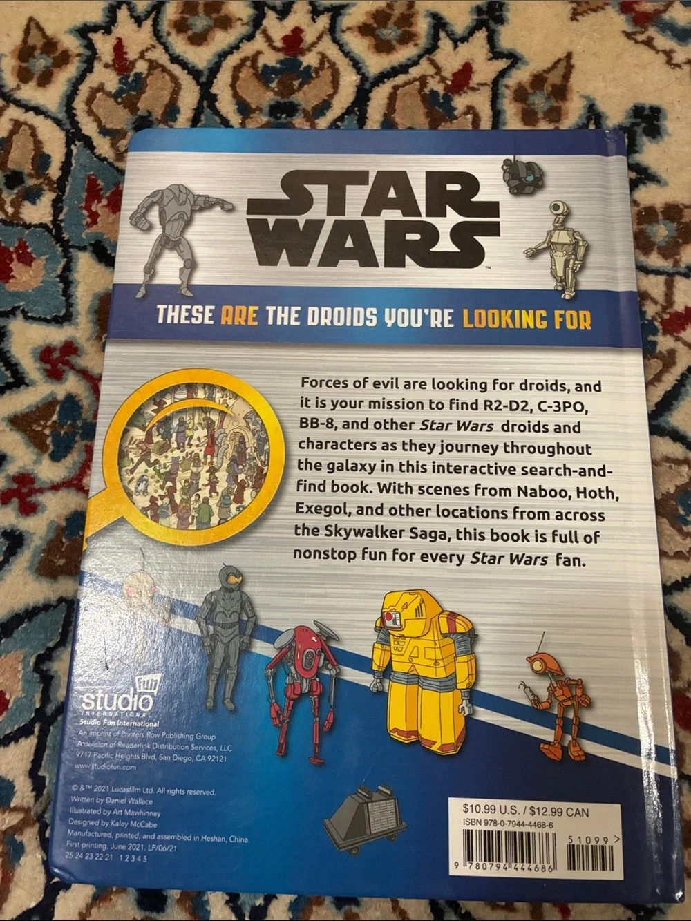 Star Wars These Are the Droids You're Looking For — Blue and Gold Cover